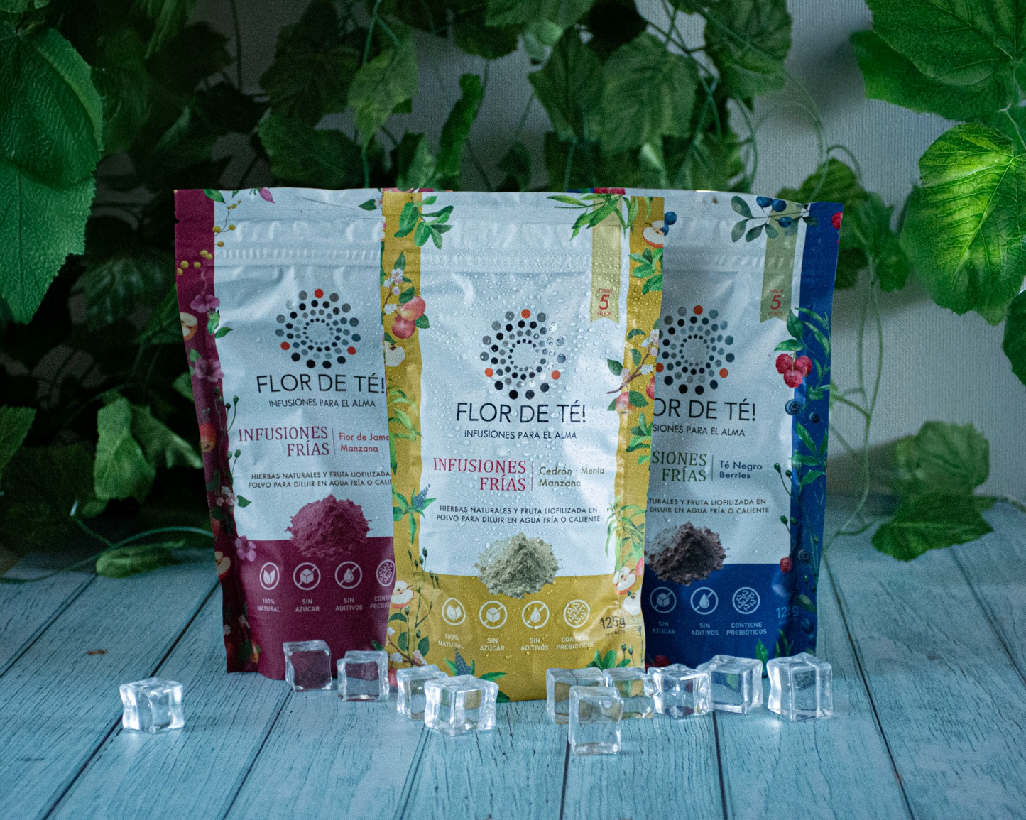 Infusión Fria en polvo Cedrón, Menta Manzana