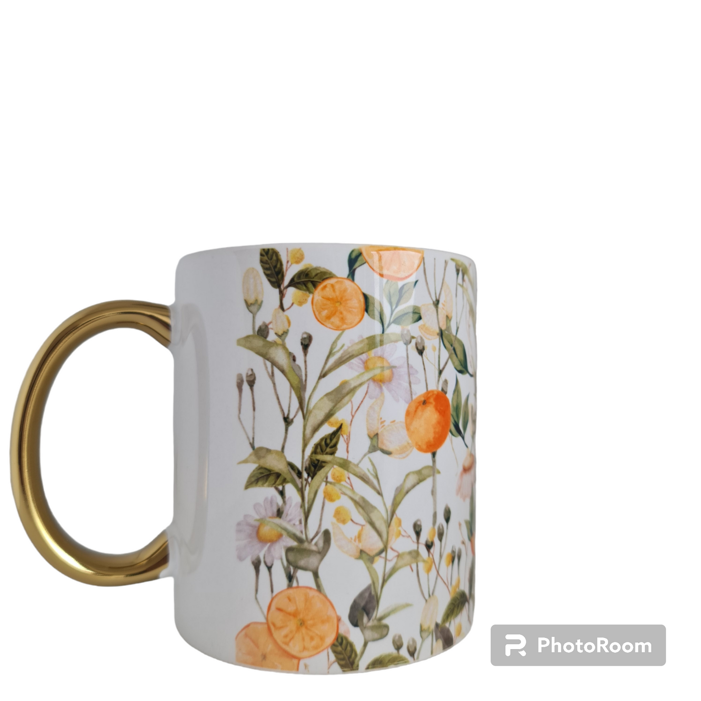 Tazón Ilustrado Naranjas de Flor de Té