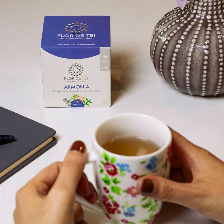 ARMONÍA - Infusión de Cedrón, Menta, Lavanda, Melisa y Manzana.