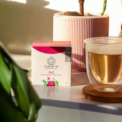 PAZ - Infusión de Flor de Hibisco, Melisa, Menta y Manzana.