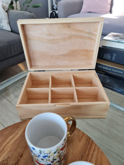 Caja de Madera Flor de Té