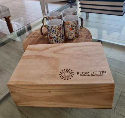 Caja de Madera Flor de Té
