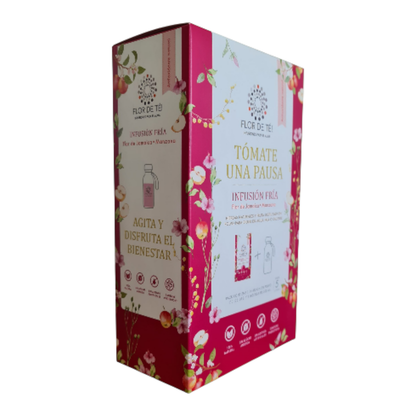 Pack Botella + Infusion en Polvo Rosa Jamaica