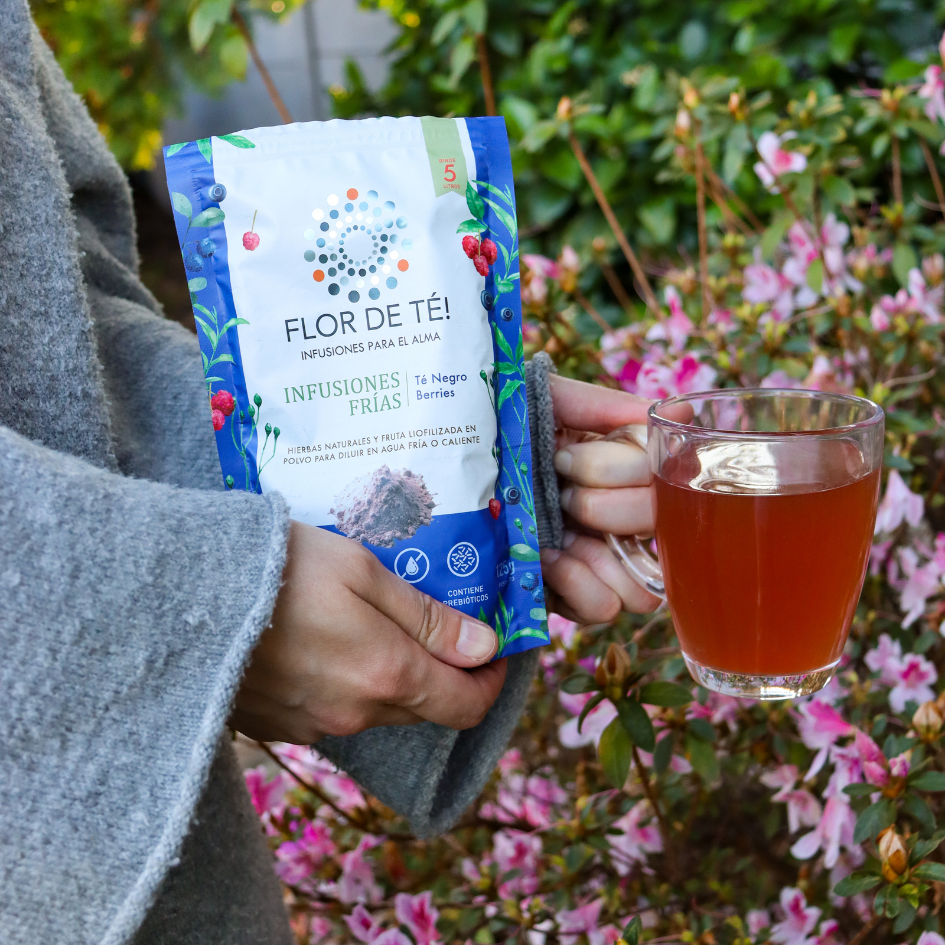 Infusión fría en polvo: Té Negro y Berries