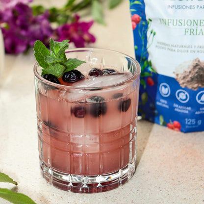 Infusión fría en polvo: Té Negro y Berries