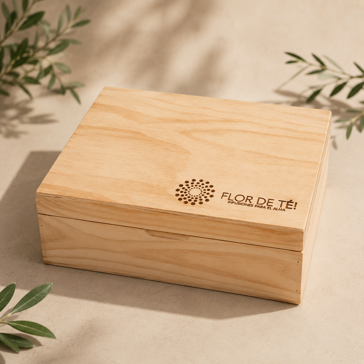 Caja de Madera Flor de Té