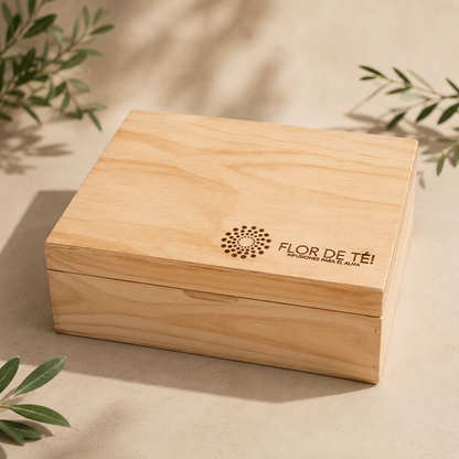 Caja de Madera Flor de Té