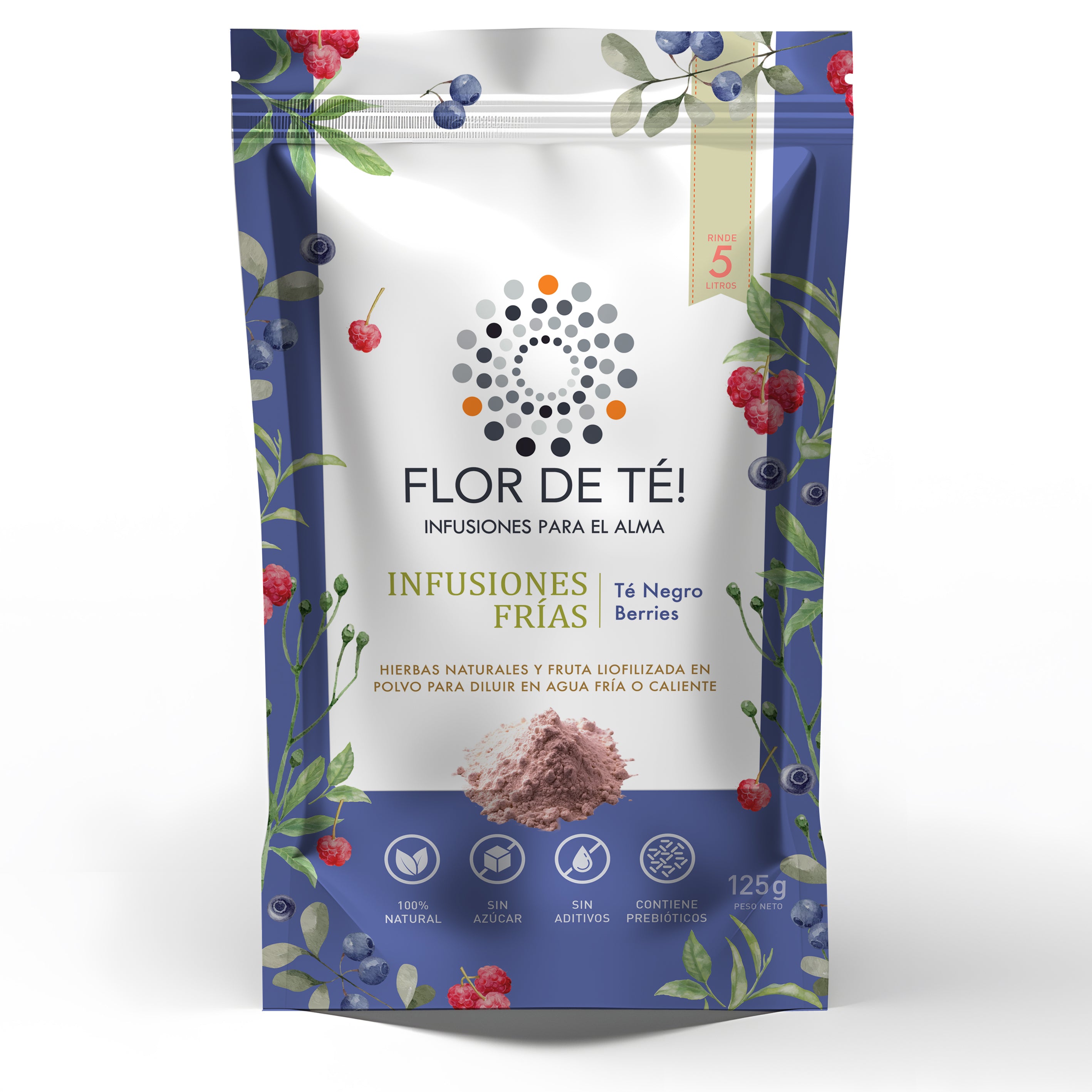 Infusión fría en polvo: Té Negro y Berries