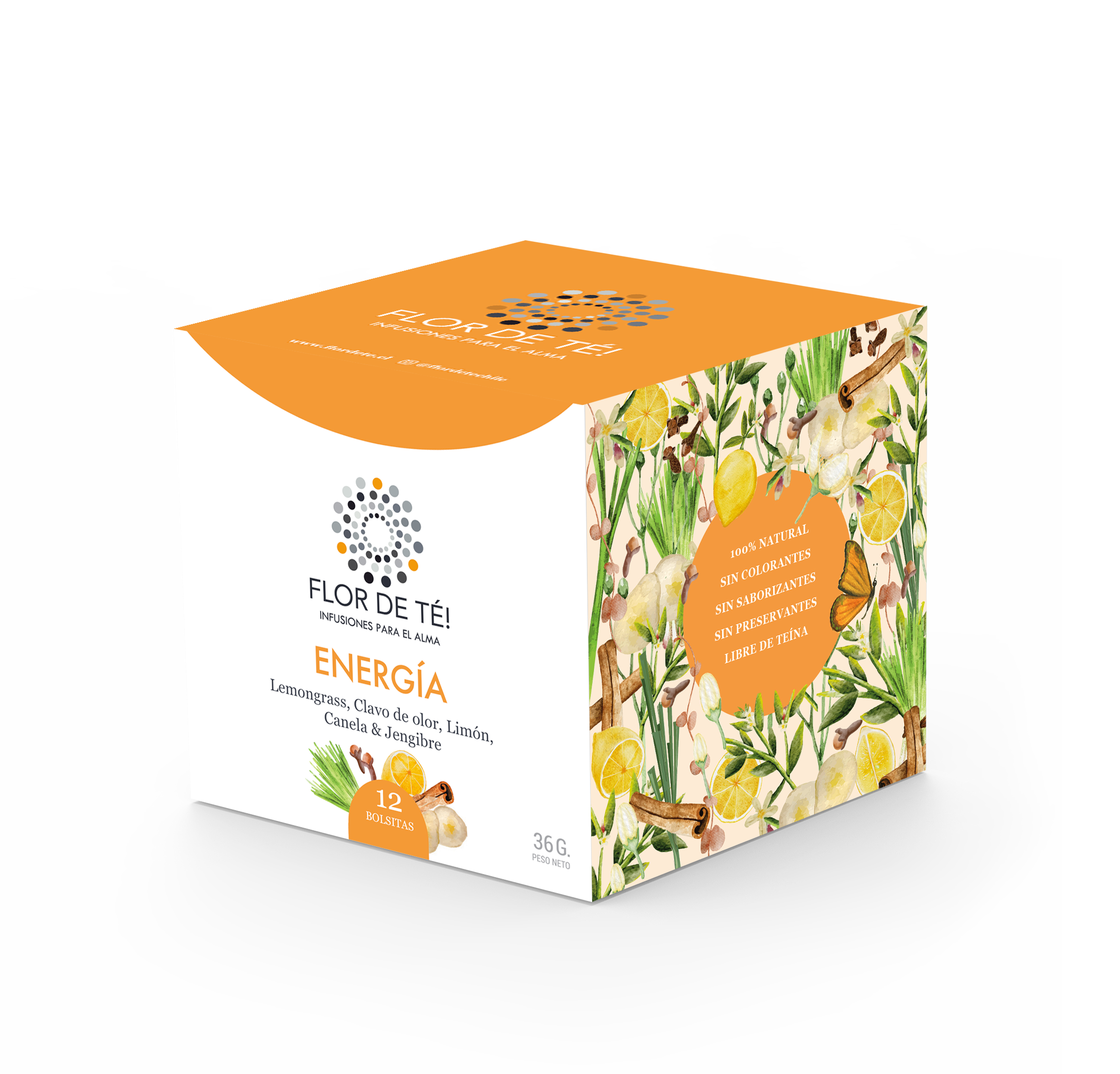 ENERGÍA - Infusión de Lemongrass, Clavo de olor, Limón, Canela y Jengibre.