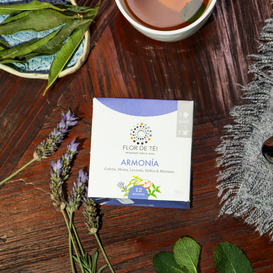 ARMONÍA - Infusión de Cedrón, Menta, Lavanda, Melisa y Manzana.