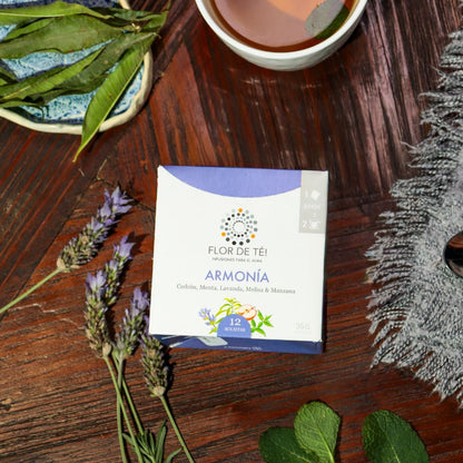 ARMONÍA - Infusión de Cedrón, Menta, Lavanda, Melisa y Manzana.