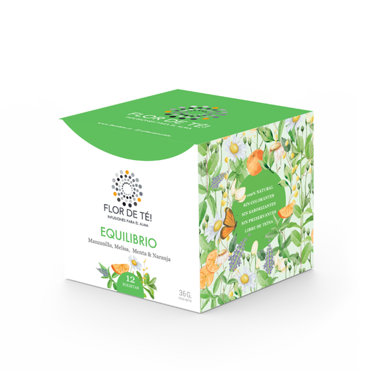 EQUILIBRIO - Infusión de Manzanilla, Melisa, Menta y Naranja.