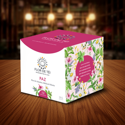 PAZ - Infusión de Flor de Hibisco, Melisa, Menta y Manzana.